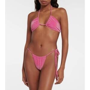 NEW BANANHOT chili bikini bottoms in pink shimmer